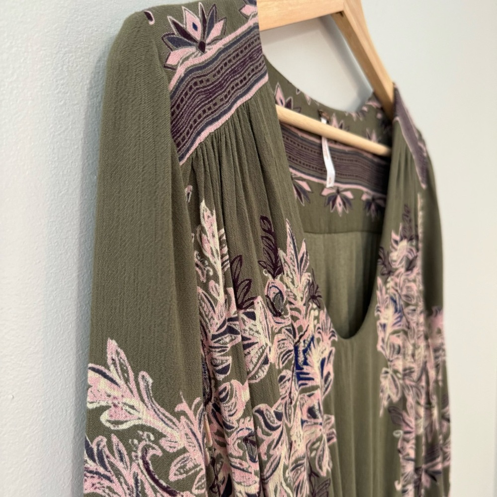 Free People Moonlight Drive Dress Floral Boho Small - Picture 4 of 16
